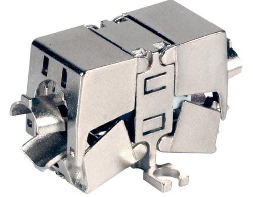 Wirewin Cat.6A Verbindungsmodul, geschirmt für Cat.6A Installationskabel, fixierbar