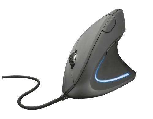 Trust Maus Verto Ergonomic USB, 1000-dpi-BlueSpot-Technologie