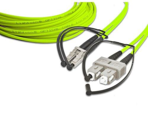 Lightwin LWL HQ Duplex Patchkabel, 20m Multimode 50/125µm, LC-SC, OM5