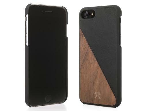 Woodcessories EcoSplit Walnuss/Schwarz für iPhone 7/8
