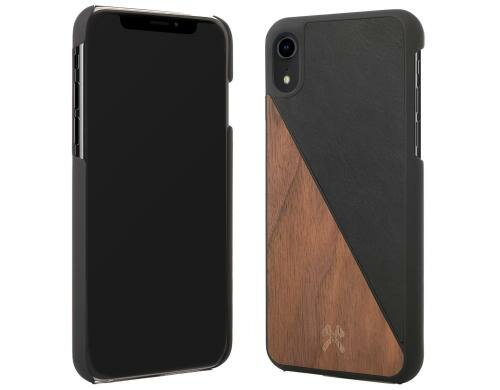 Woodcessories EcoSplit Walnuss/Schwarz für iPhone XR