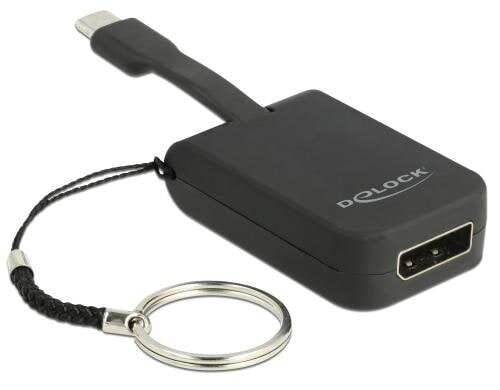 Monitoradapter USB Typ-C zu DP, DP Alt 4K, 60Hz, 3cm, mit Schlüsselanhänger