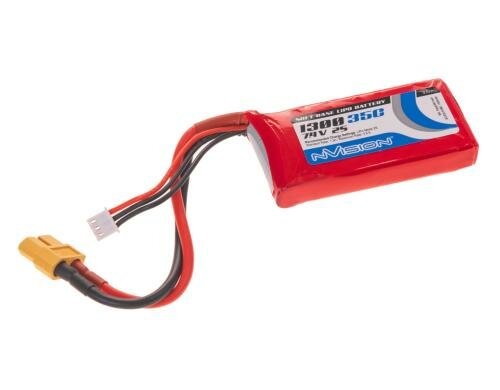 nVision LiPo-Akku 7.4V 1300mAh 35C XT60 75x36x16mm 90g