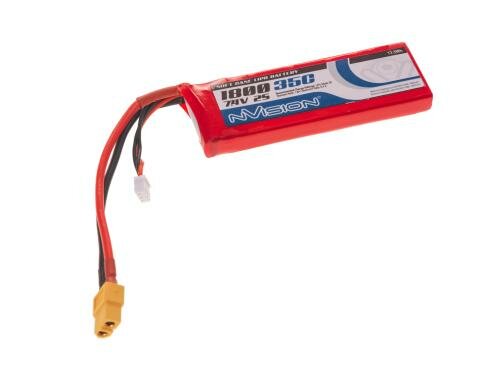 nVision LiPo-Akku 7.4V 1800mAh 35C XT60 110x36x14mm 100g