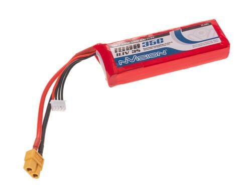 nVision LiPo-Akku 11.1V 1800mAh 35C XT60 110x36x20mm 140g