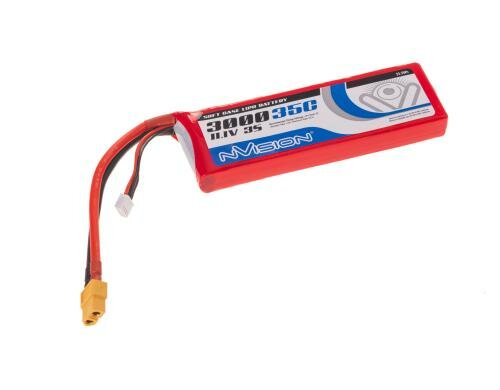 nVision LiPo-Akku 11.1V 3000mAh 35C XT60 142x44x17mm 190g