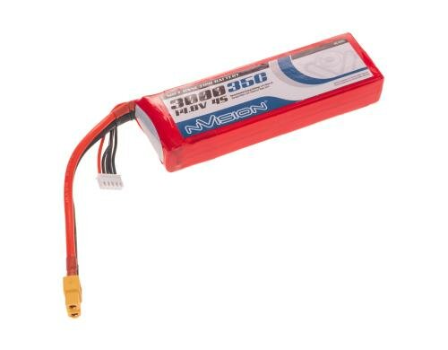 nVision LiPo-Akku 14.8V 3000mAh 35C XT60 142x44x22mm 250g