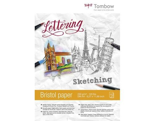 Tombow Zeichenblock Bristol A4, 250g, 25 Blatt