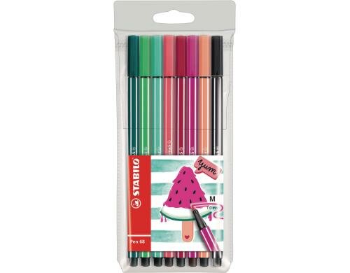 Stabilo Pen68 Living Watermelon 8er Etui Strichbreite 1mm