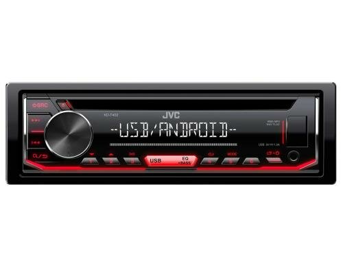 JVC CD Receiver, Android USB, Red Key illum.