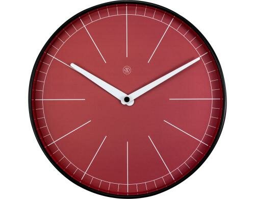 NexTime Wanduhr Axel Ø 25 cm, Plastik, rot