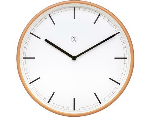 NexTime Wanduhr Martin Ø 30 cm, Plastik, weiss