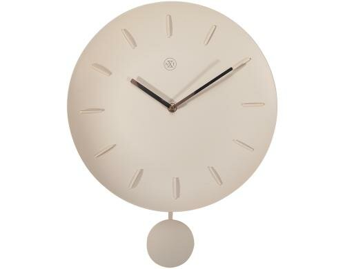 NexTime Wanduhr Bowl Weiss Ø 30 cm, Plastik, weiss