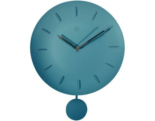 NexTime Wanduhr Bowl Türkis Ø 30 cm, Plastik, türkis