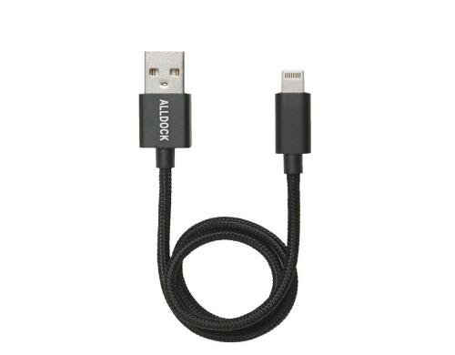 Alldock Kabel Lightning to USB schwarz passend zu allen Alldock Ladestationen