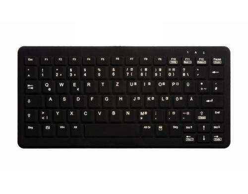 Active Key AK-C4100 kompakt Tastatur desinf schwarz/weiss