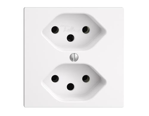 UP-Steckdose EDIZIOdue 2xT13 Einsatz weiss