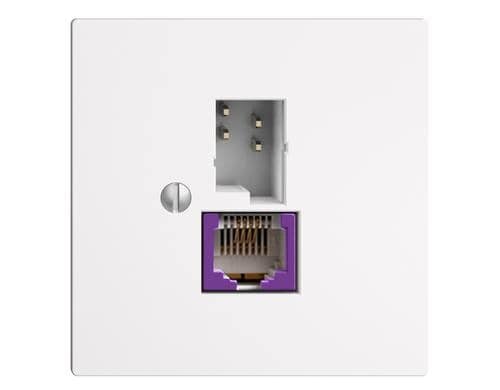 Dose T+T 6P/1xRJ45  EDIZIOdue DSL-Breitband Einsatz, weiss