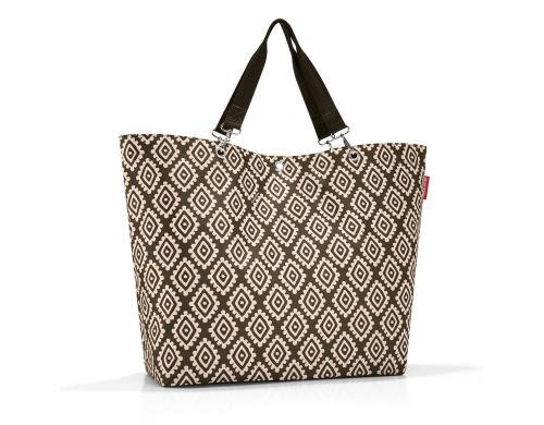 Reisenthel Einkaufstasche Shopper XL 35 l diamonds mocha,  68 x 45.5 x 20 cm