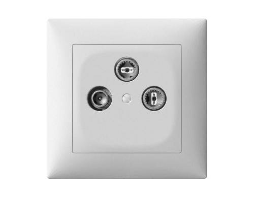 ABB Sidus UP-Dose Radio/TV/SAT B-Typ, weiss