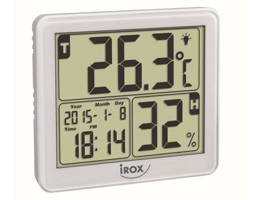 iROX Thermo- und Hygrometer DTH-16W Batterien nicht inbegriffen
