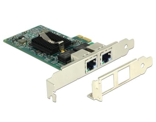 Delock PCI-Express Netzwerkkarte, 1Gbps Intel 82576 Chipset,  inkl.LP Slotblech