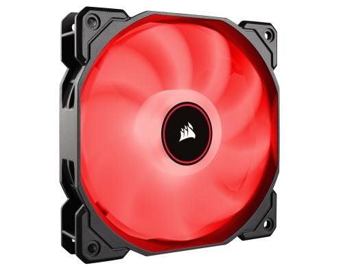 Gehäuselüfter Corsair AF120 LED rot 120x120x25mm, 3Pin, 1400rpm, 26dBA