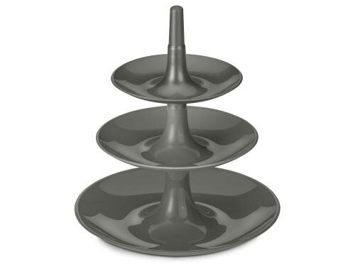 Koziol Etagere BABELL XS Deep Grey Kunststoff, Grösse 19.8x19.8x22cm