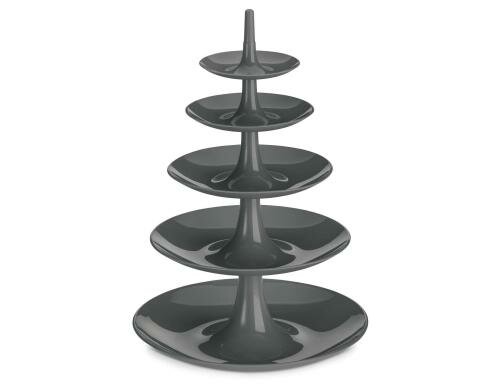 Koziol Etagere BABELL BIG Deep Grey HxBxL: 53x38x38cm