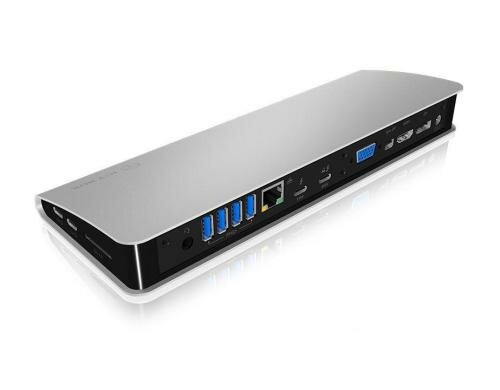 ICY BOX IB-DK2801-TB3 Multi-Dockingstation Thunderbolt 3 Type-C (50cm)