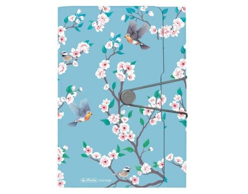 Herlitz Fächermappe PP A4 12 dehnbare Fächer, Gummizug