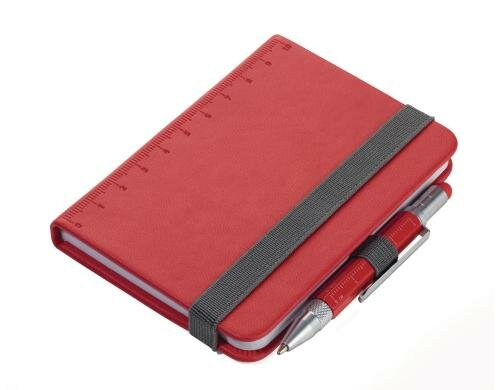 TROIKA LILIPAD+LILIPUT Notizbuch+Kugels. rot
