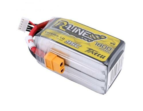 Tattu LiPo-Akku 15.2V 1800mAh 95C R-Line 73x33x38mm/195g