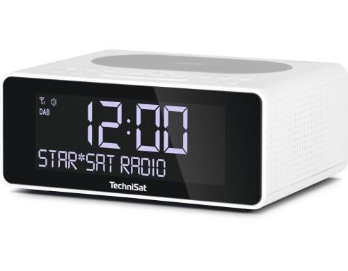 TechniSat Digitradio 52 weiss DAB+, UKW, Uhr, Wireless-Charging