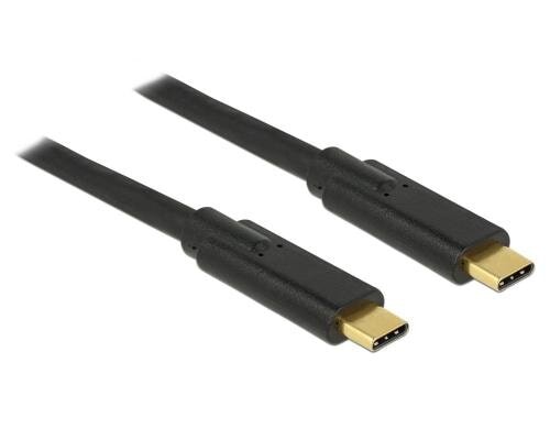 Delock USB3.1 Gen1 Kabel Typ-C. 2m bis 5Gbps, schwarz, bis 5Ampere Strom