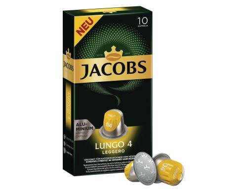 Jacobs Kaffeekapseln Lungo 4 Leggero 1 Packung à 10 Portionen