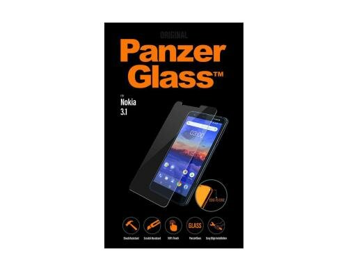Panzerglass Displayschutz Classic Clear für Nokia 3.1  Edge-to-Edge