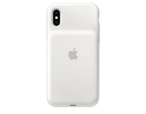 Apple iPhone XS Smart Battery Case Weiss, aus hochwertigem Silikon