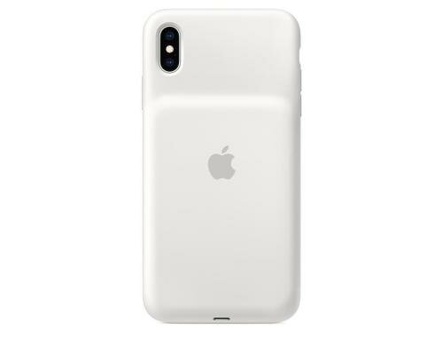 Apple iPhone XS Max Smart Battery Case Weiss, aus hochwertigem Silikon