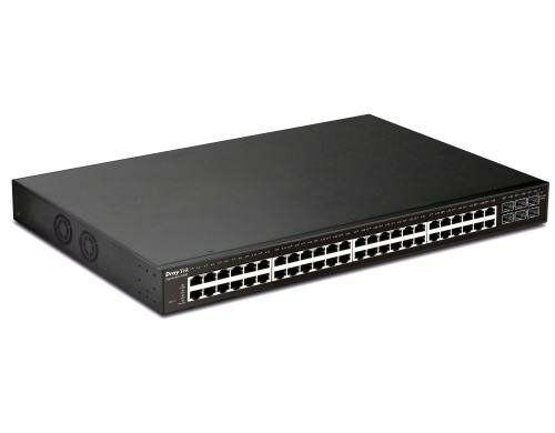 Draytek VigorSwitch P-2500 :48 Ports RJ-45 managed, 4xSFP/RJ-45, 405 PoE+ Budget