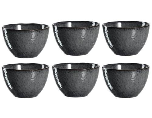 Leonardo Schale Matera 980ml Anthrazit 6 Stück, HxD: 10x15cm, Vol: 980ml, Keramik