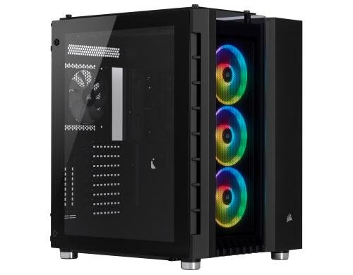 Corsair Midi Tower Crystal 680X Bla RGB 3x 3.5, 4x 2.5, 2xUSB 3.0, 1x USB3.1 Ty-C