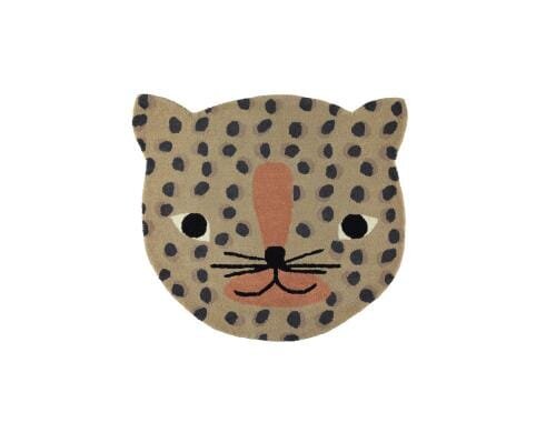 OyOy Teppich Leopard 84 x 94 cm, 80% Wolle - 20% Baumwolle