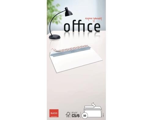 Elco Office Couvert C5/6 weiss Inhalt à 50 Couvert, ohne Fenster