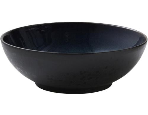 Bitz Salatschüssel schwarz/dunkelblau 30cm 1 Stück, Stoneware