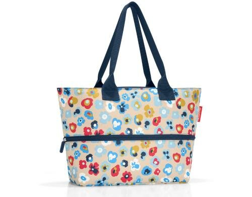 Reisenthel Schultertasche shopper e1 millefleur, Volumen kann vergrössert werden
