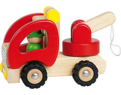 Goki Abschleppwagen 18,5 x 8,5 x 10 cm, Holz