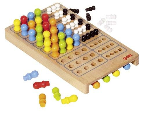 Goki Brettspiel Master Logic 21 x 12 x 2 cm, Holz