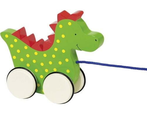 Goki Ziehtier Drache Saro 15,5 x 5,4 x 12,5 cm, Holz