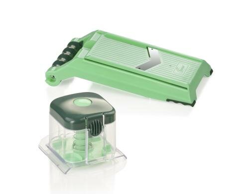 Genius Nicer Dicer Chef Verstellbarer Hobel 2-teilig, grün